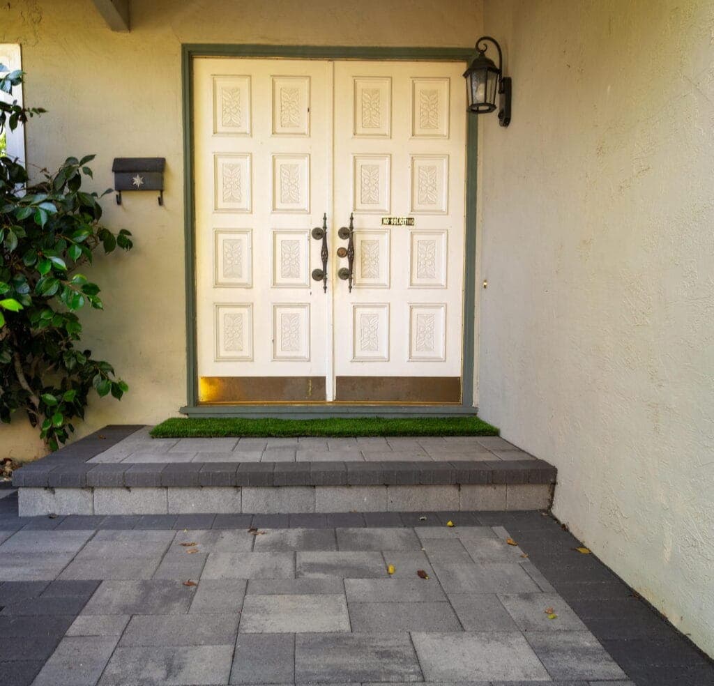 New tile on a front porch
