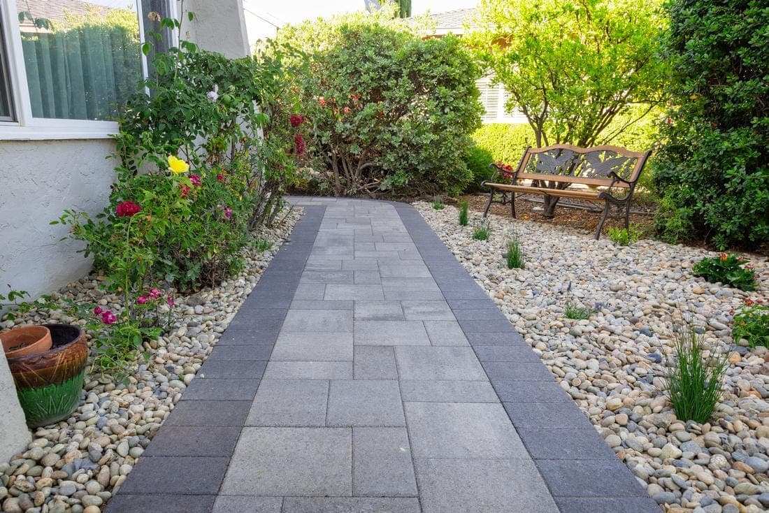 Hardscape path and driveway-style paving
